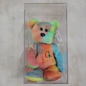 Mint Condition Ty Beanie Babies PEACE The Bear